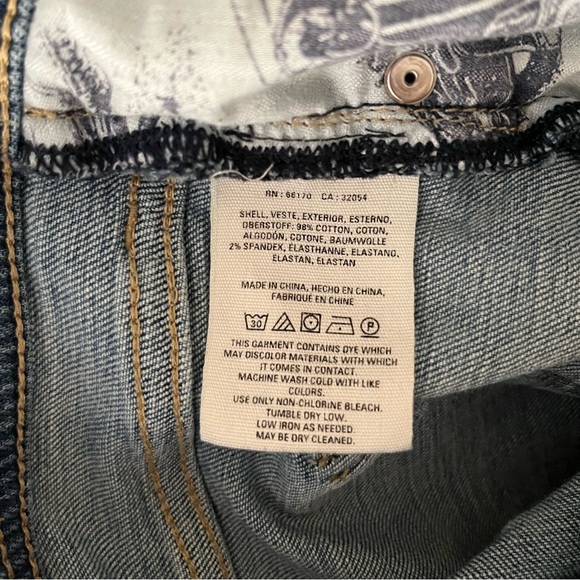 Anthro Pilcro Patchwork Patched Ripped Frayed Midrise Slim Boyfriend Jeans 29 - Picture 9 of 10
